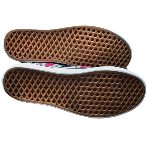 VANS Striped Canvas Slip On Skater Style Loafers size 42.5 Unisex - Picture 8 of 11